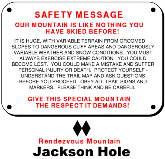 Sign from Jackson Hole